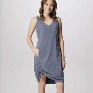Columbia Sports Women's Anytime Casual Dress Size Large blue UPF sun guard